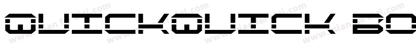 QuickQuick Bold字体转换